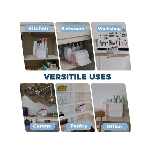 Trash Bag Kitchen and Bathroom Organizer - Large Garbage Bag under Sink Dispense - Picture 3 of 9